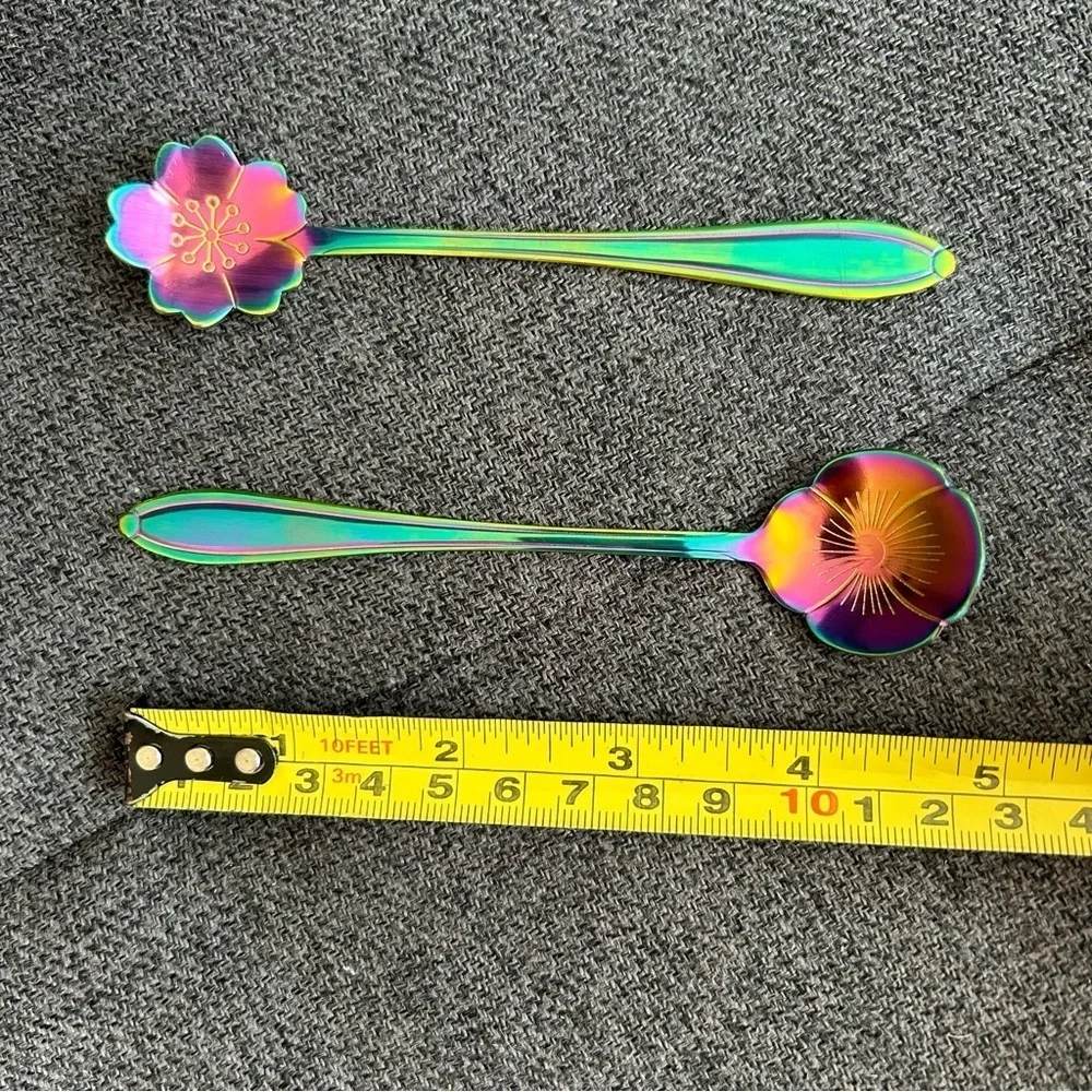Set/2 Floral Spoons, Multicolor (SAKURA + PANSY) - Picture 7 of 12